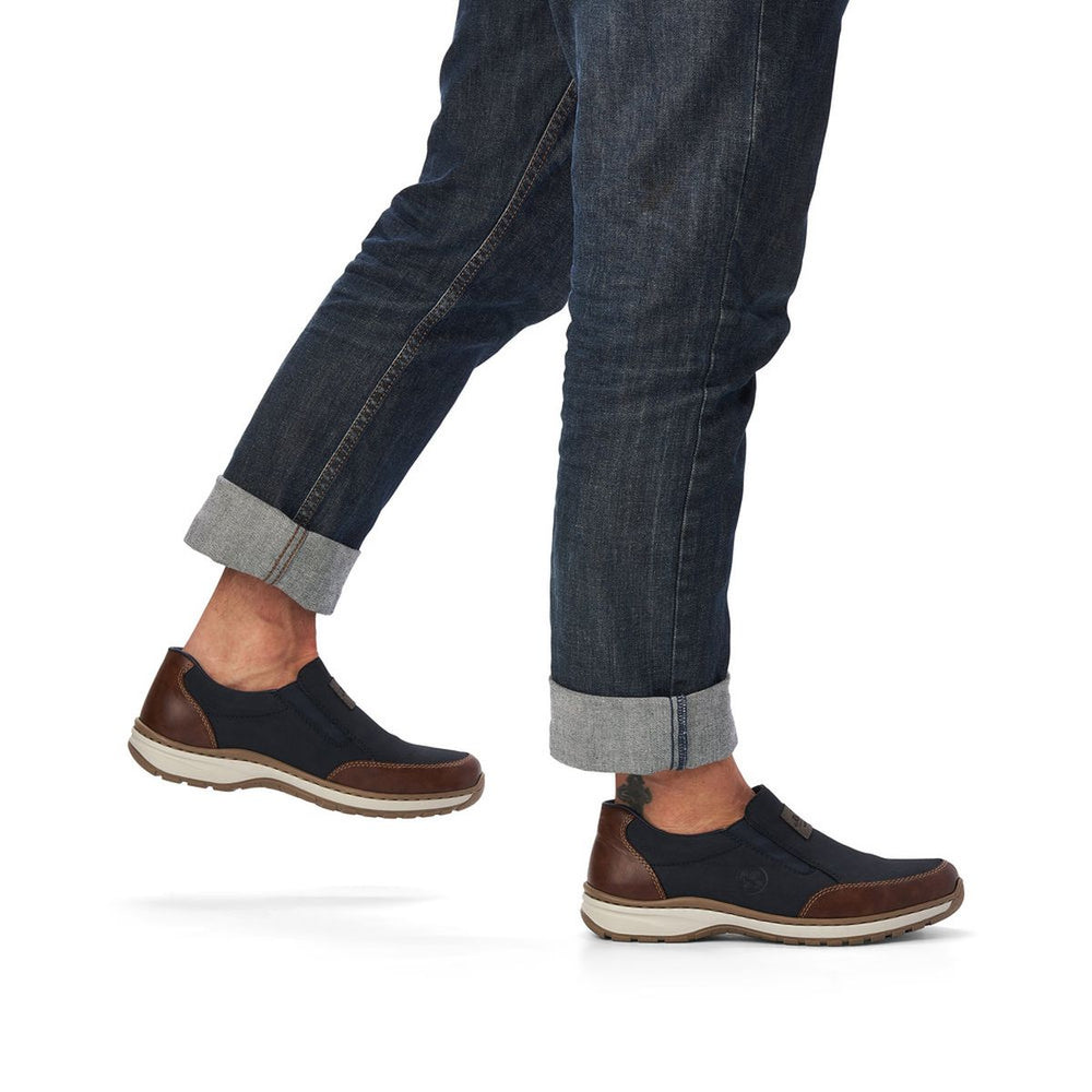 Rieker Men's Slip-On Shoe – Blue Multi