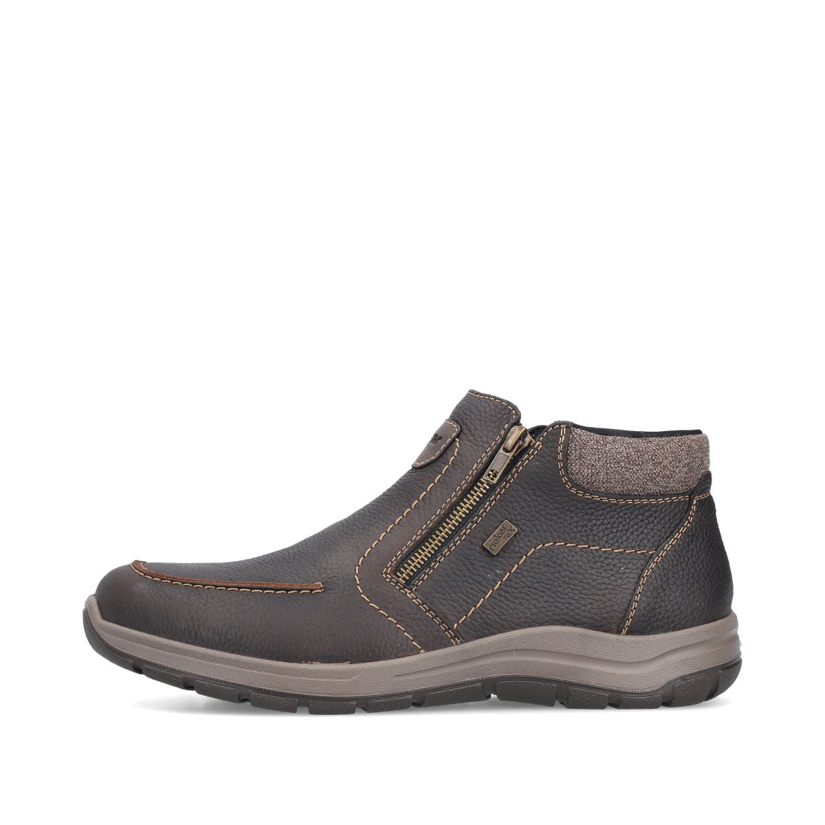 Rieker 03660 Men's Zip Ankle Boot – Brown