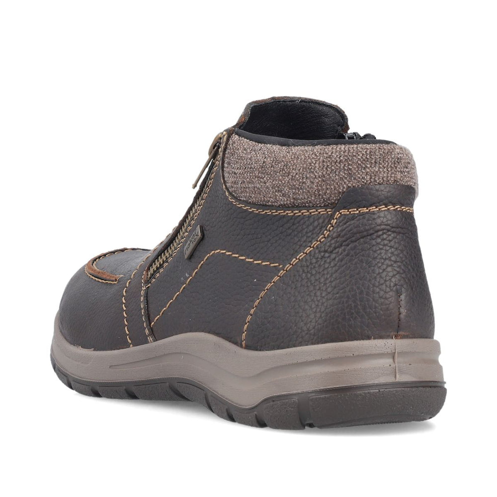Rieker 03660 Men's Zip Ankle Boot – Brown