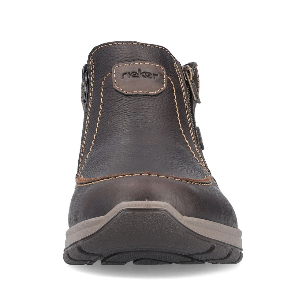 Rieker 03660 Men's Zip Ankle Boot – Brown