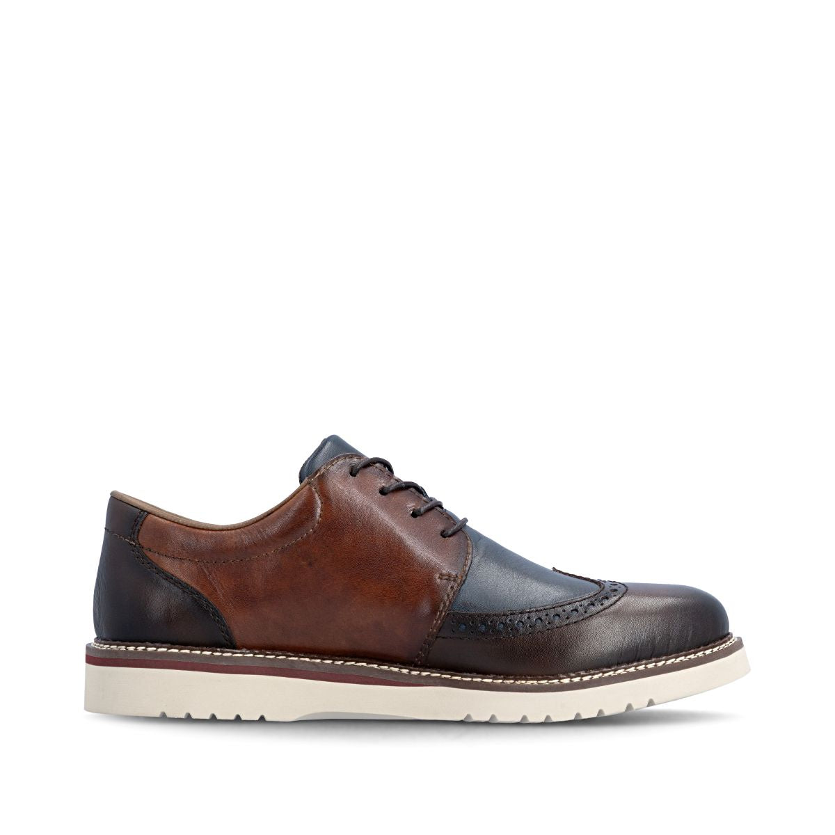 Rieker 04504 Men's Lace Wide Shoe – Blue Multi