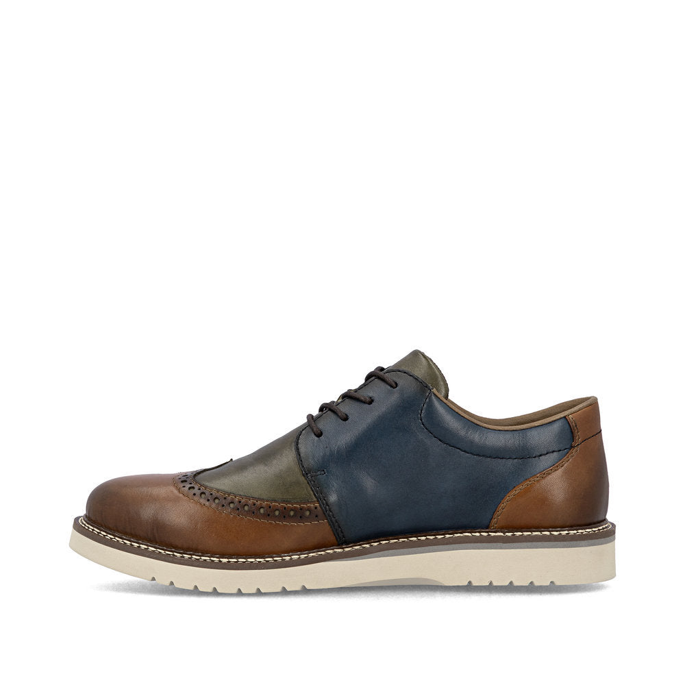 Rieker 04504 Men's Lace Up Wide Shoe in Multi