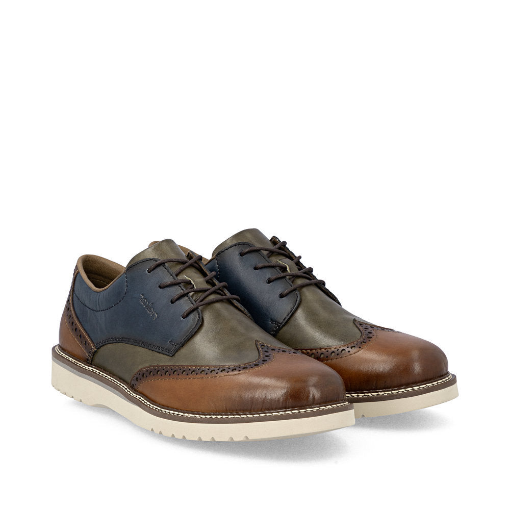 Rieker 04504 Men's Lace Up Wide Shoe in Multi
