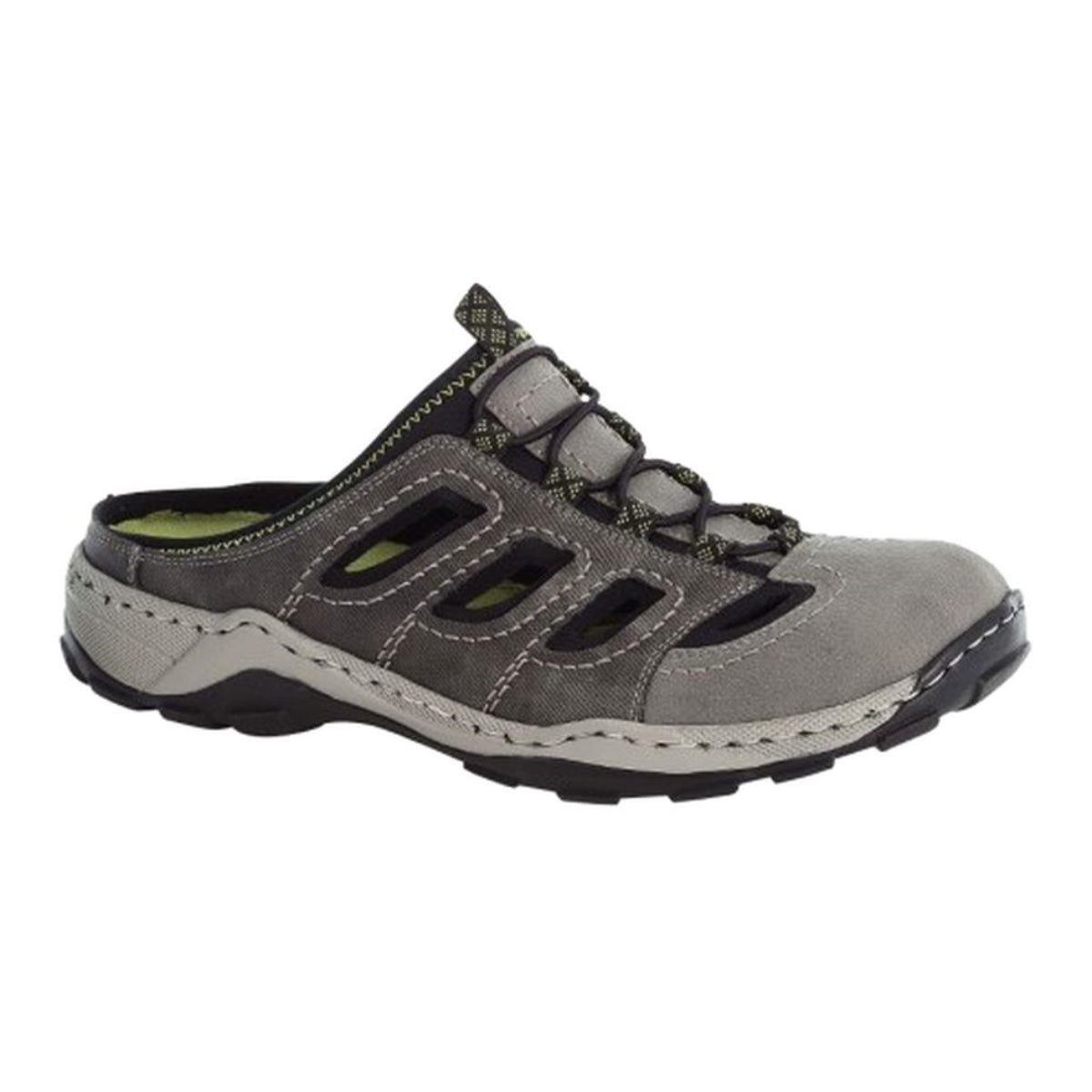 Rieker 08096 Men's Clog Sandals – Grey