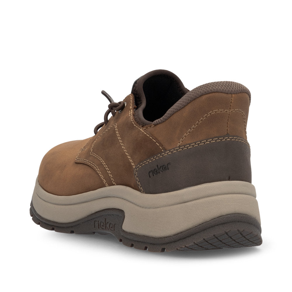 Rieker 11050 Men's Ready to Go Lace-Up Shoe in Brown