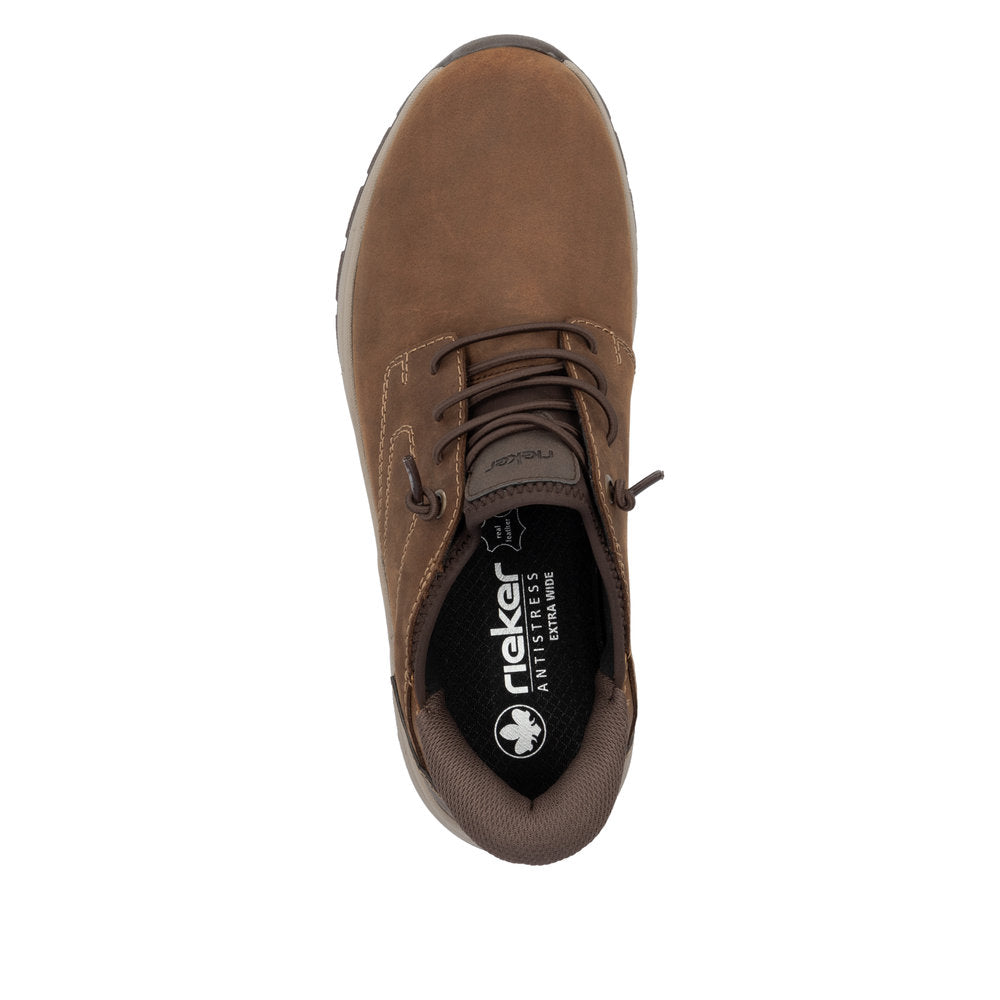 Rieker 11050 Men's Ready to Go Lace-Up Shoe in Brown