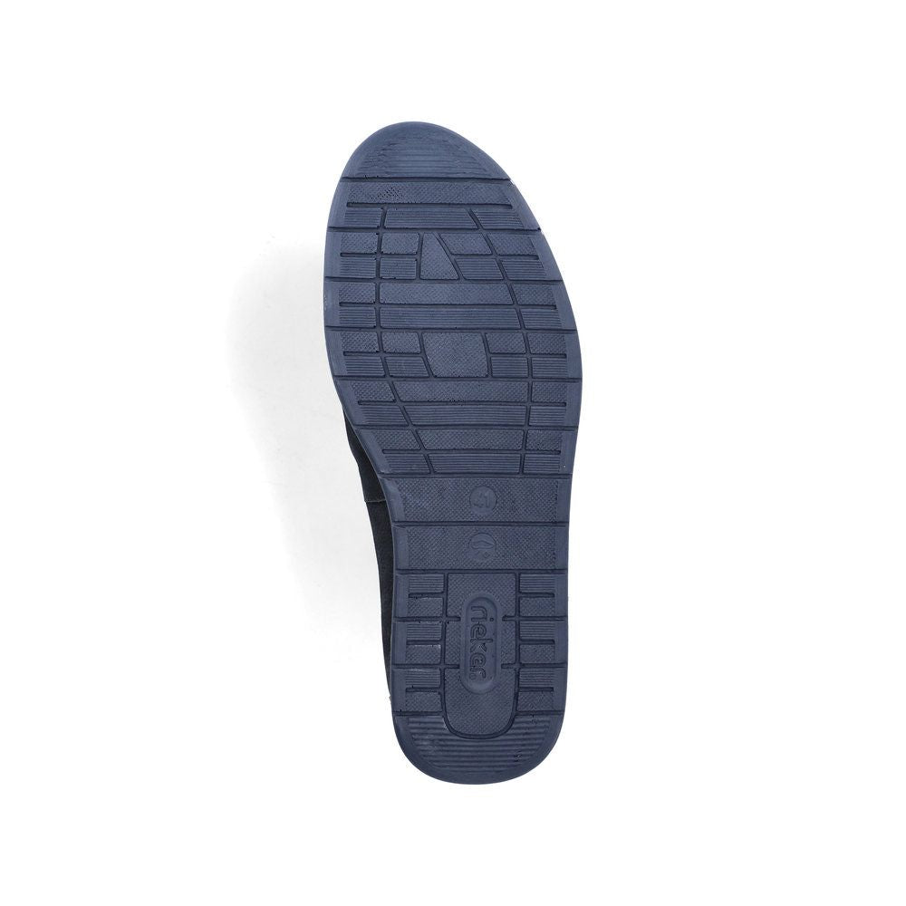 Rieker 11955 Men's Real Leather Shoes in Blue