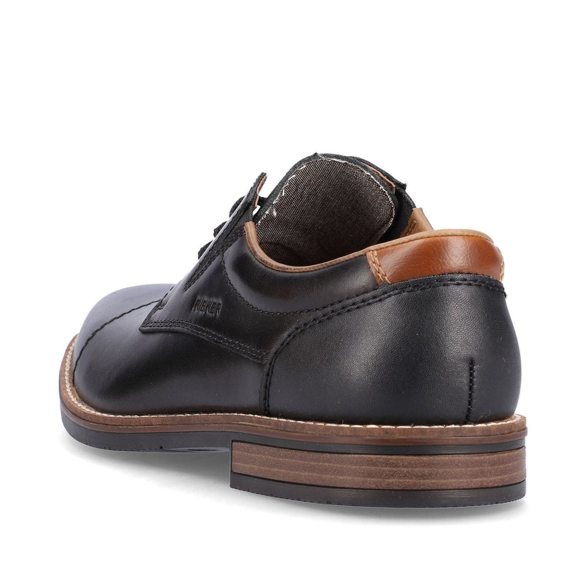 Rieker Men's Leather Lace-Up Shoe – Black