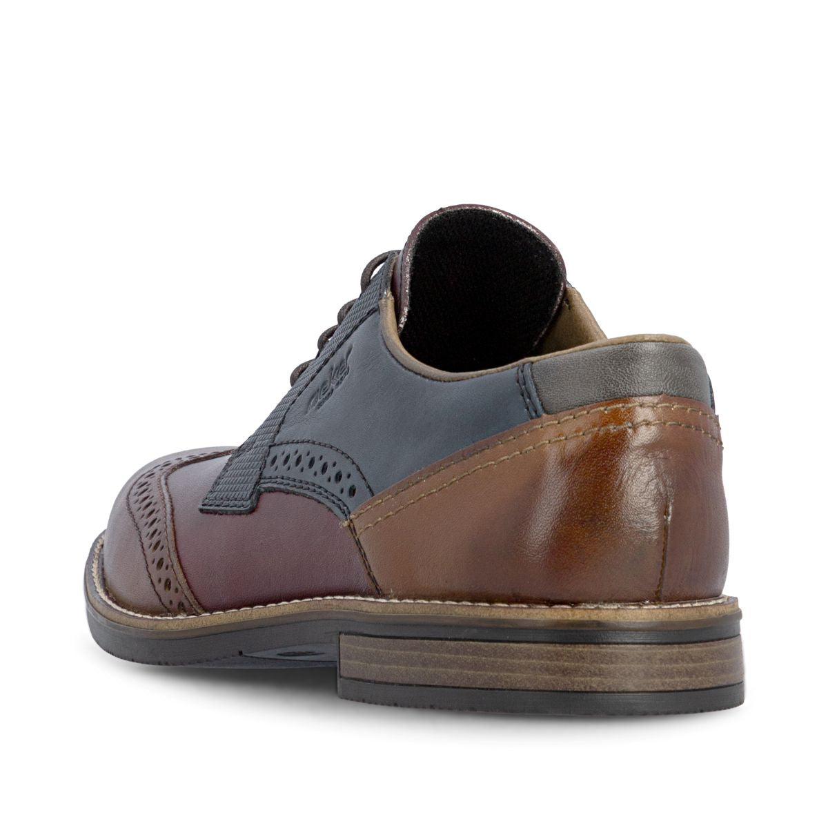 Rieker 13528 Men's Leather Lace-Up Shoe – Multi