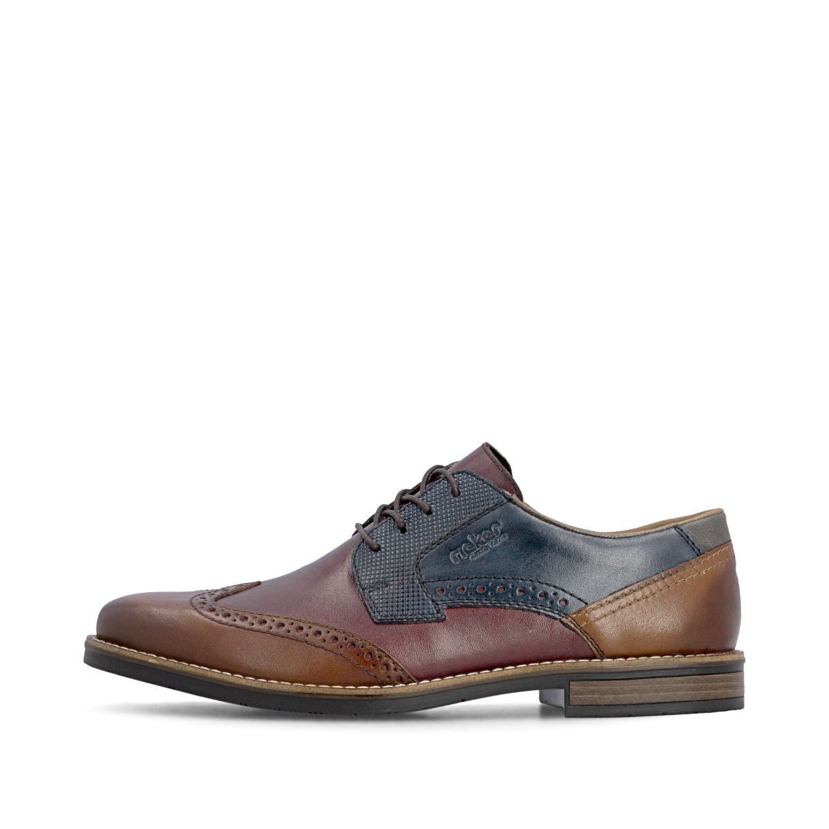 Rieker 13528 Men's Leather Lace-Up Shoe – Multi