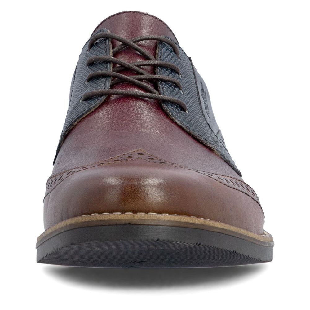 Rieker 13528 Men's Leather Lace-Up Shoe – Multi