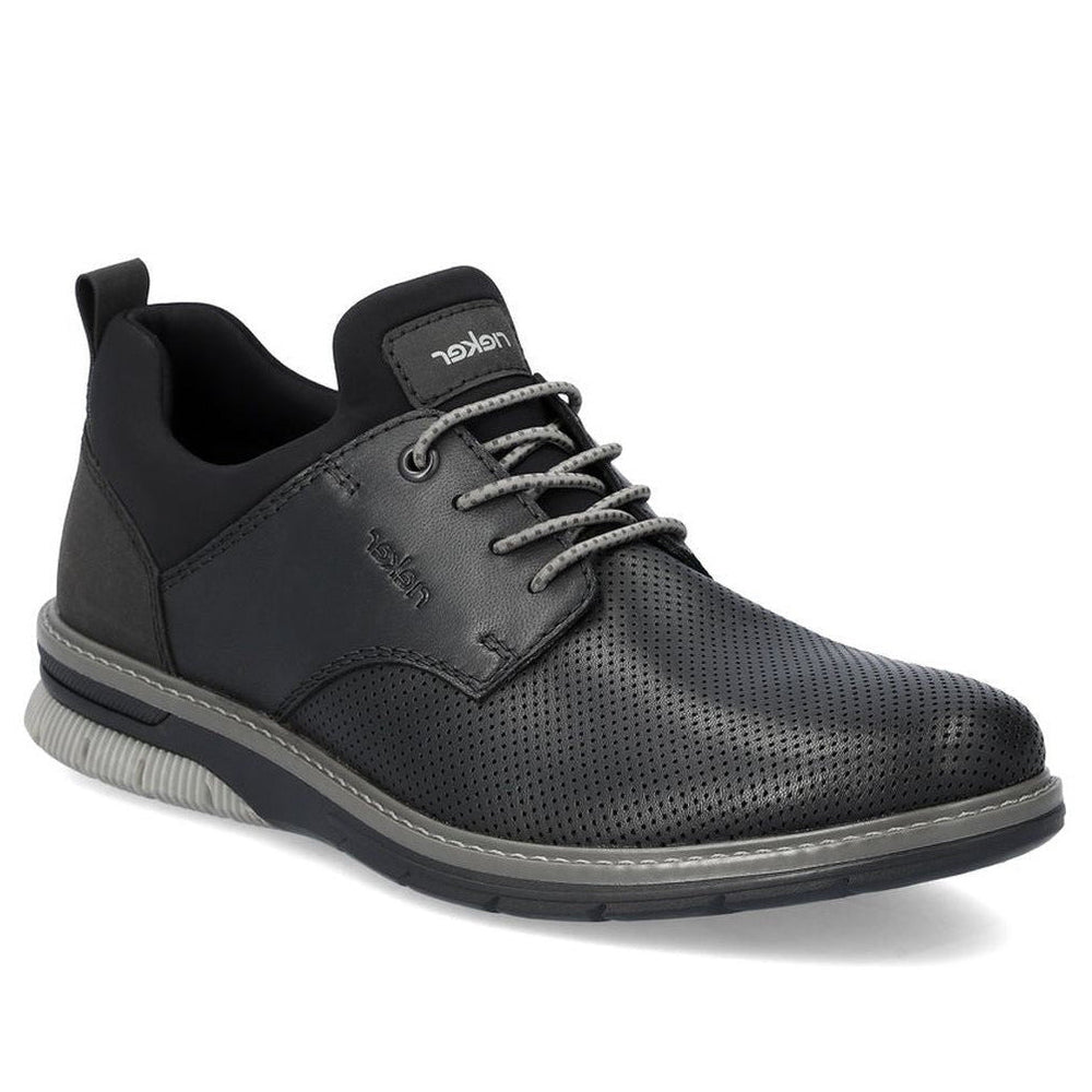 Rieker 14450 Men's Slip-On Shoes in Black