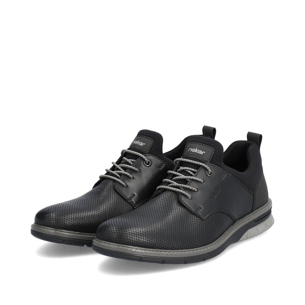 Rieker 14450 Men's Slip-On Shoes in Black