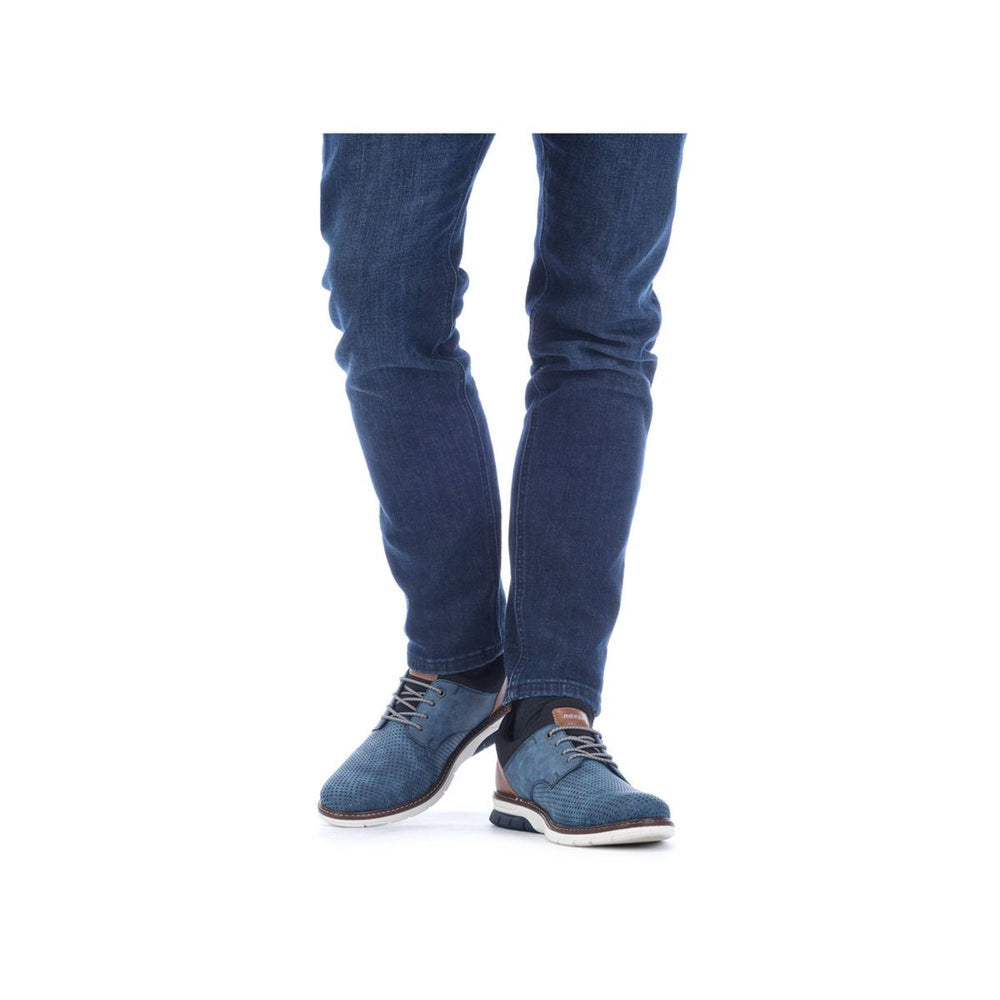 Rieker 14450 Men's Slip-On Shoes in Blue
