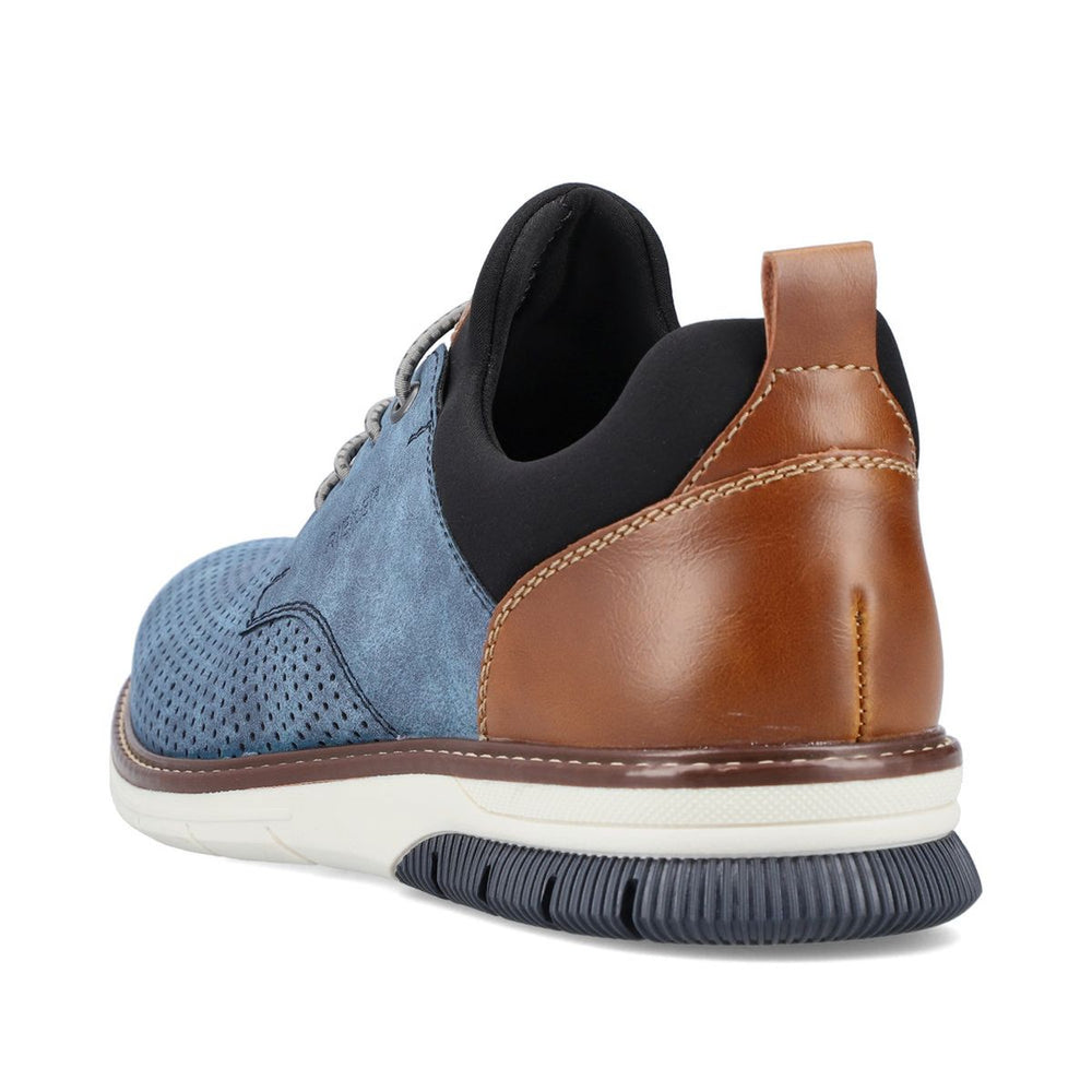 Rieker 14450 Men's Slip-On Shoes in Blue