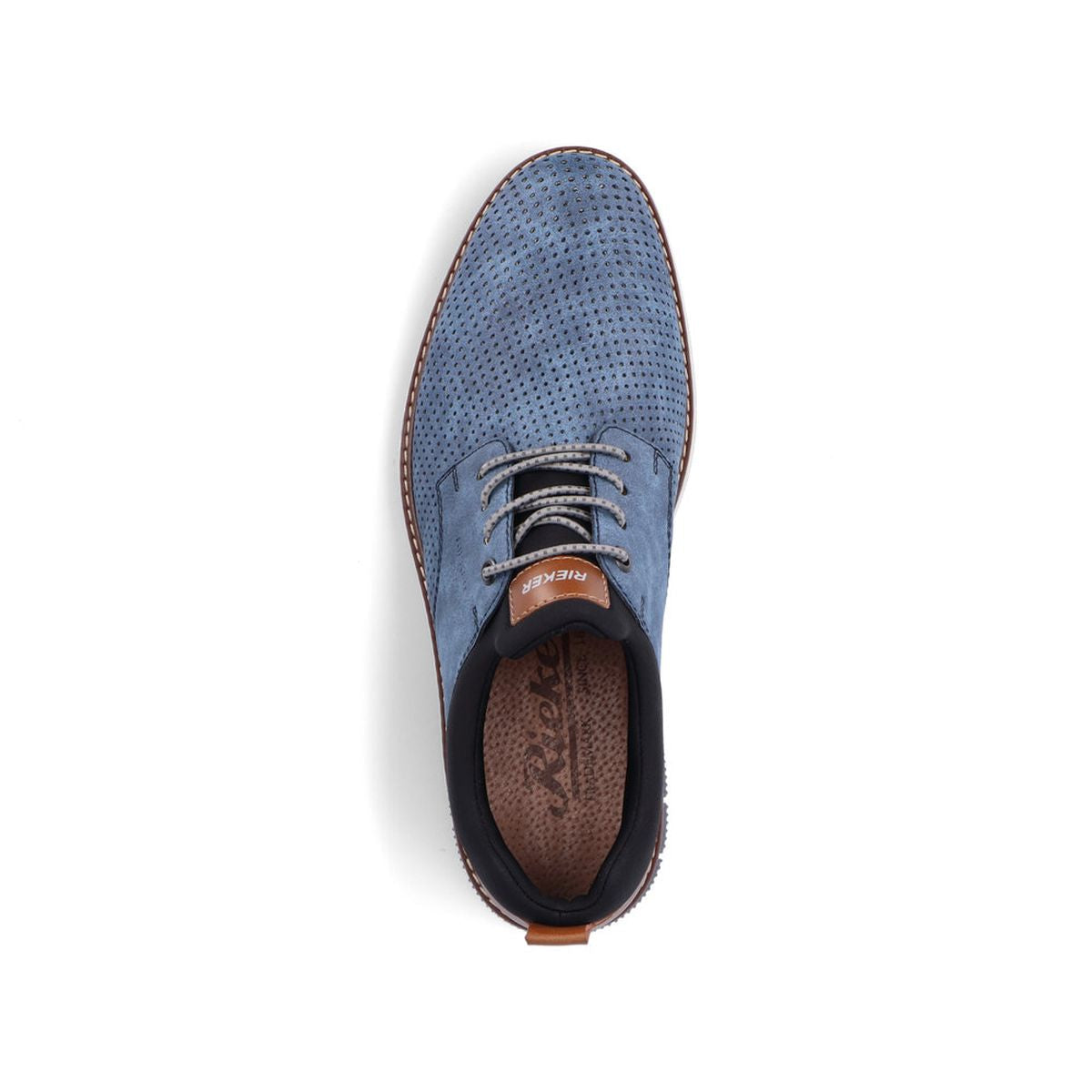 Rieker 14450 Men's Slip-On Shoes in Blue