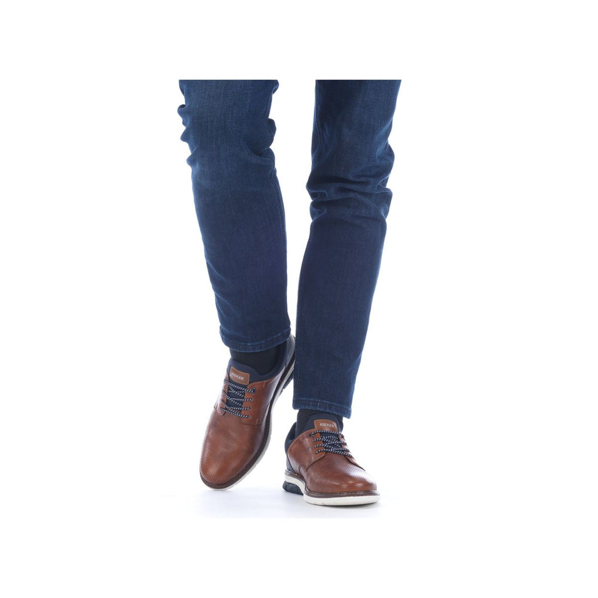 Rieker 14450 Men's Slip-On Shoes in Tan