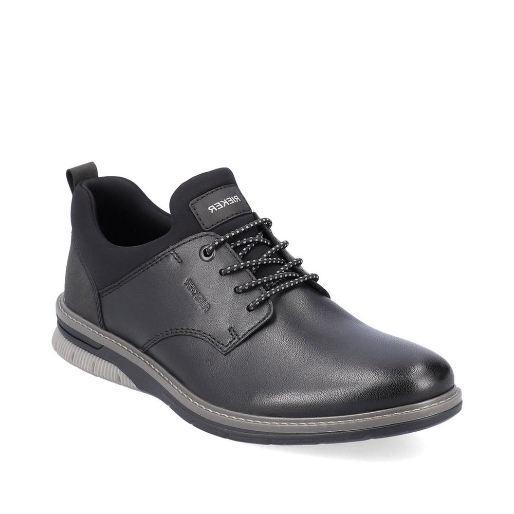 Rieker 14454 Men's Dress Slip-On Shoes in Black