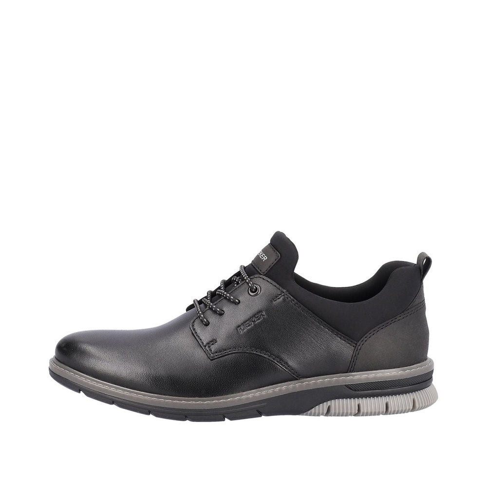 Rieker 14454 Men's Dress Slip-On Shoes in Black