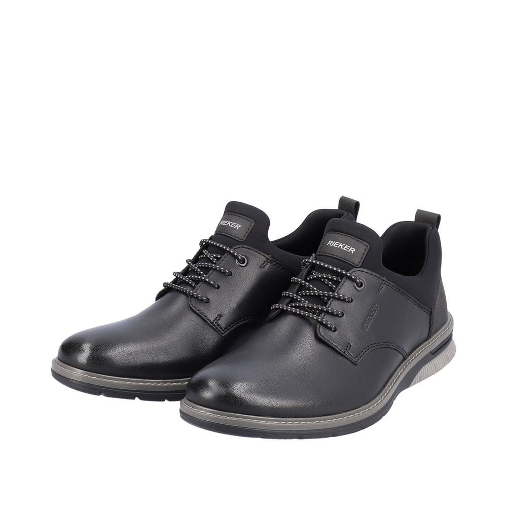 Rieker 14454 Men's Dress Slip-On Shoes in Black
