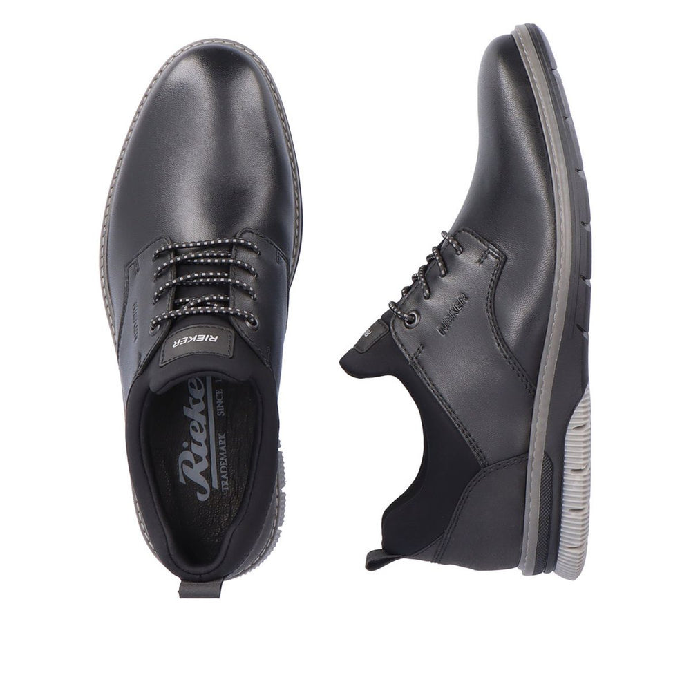 Rieker 14454 Men's Dress Slip-On Shoes in Black