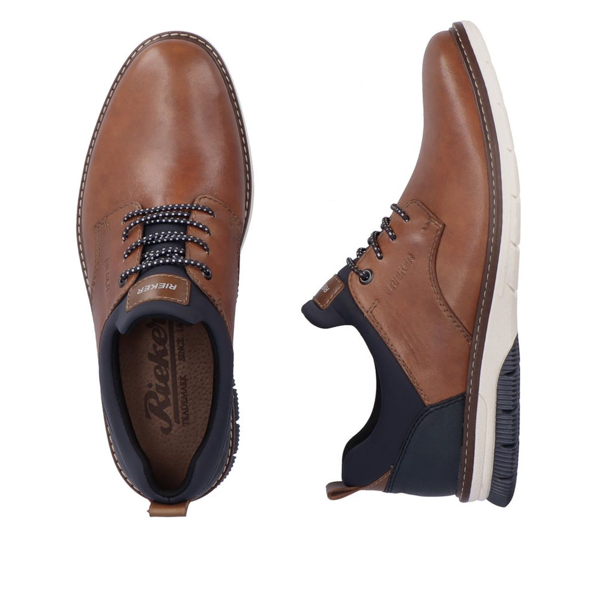 Rieker 14454 Men's Dress Slip-On Shoes in Brown