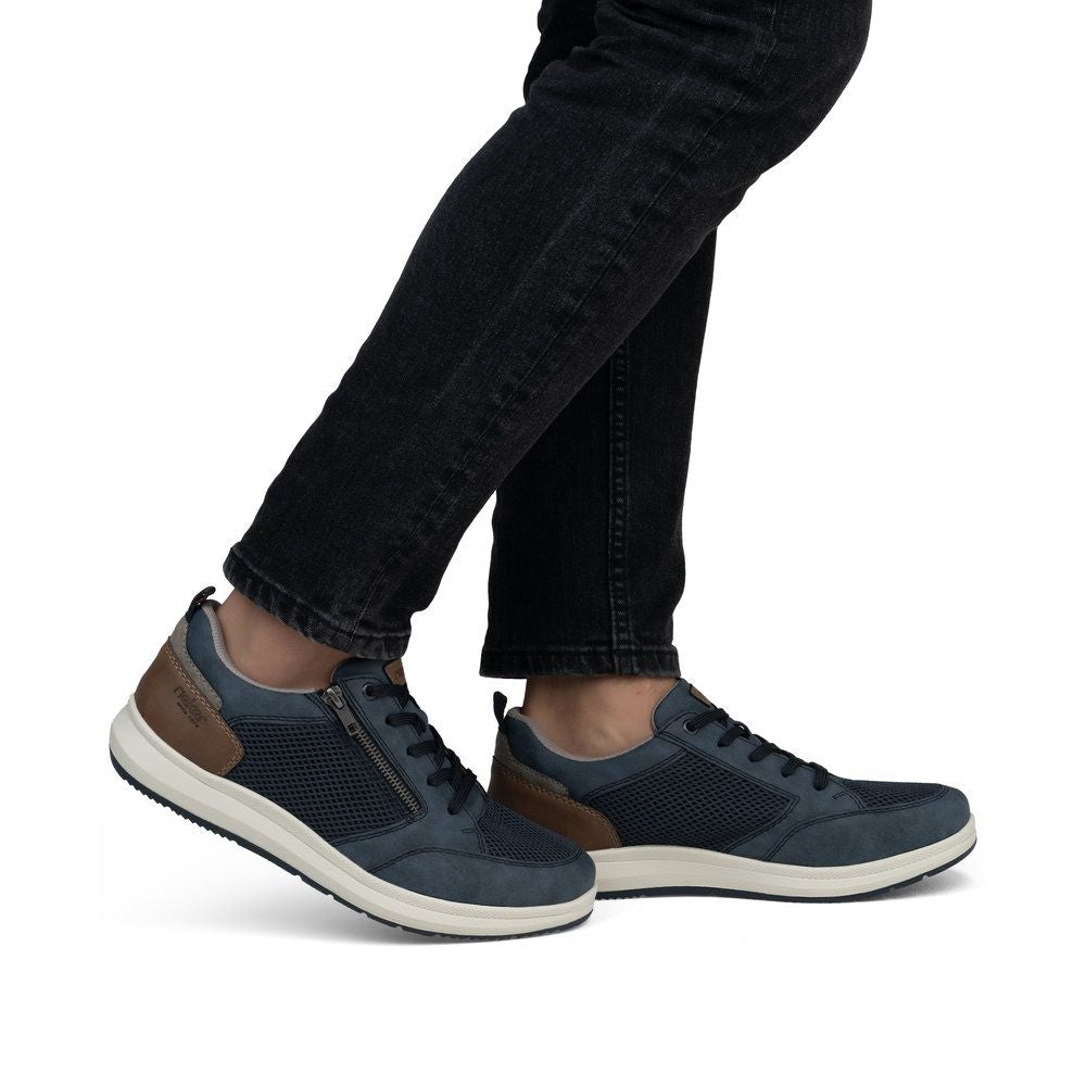 Rieker 16901 Men's Wide Shoes in Blue