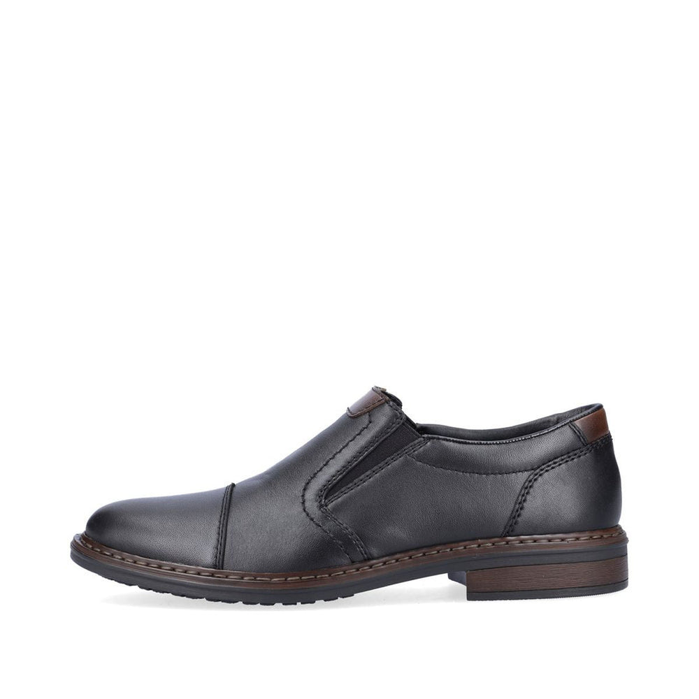Rieker 17659 Men's Dress Slip-On Shoes in Black