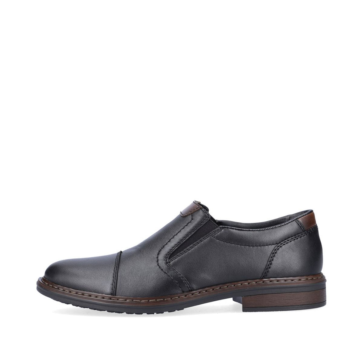 Rieker 17659 Men's Dress Slip-On Shoes in Black