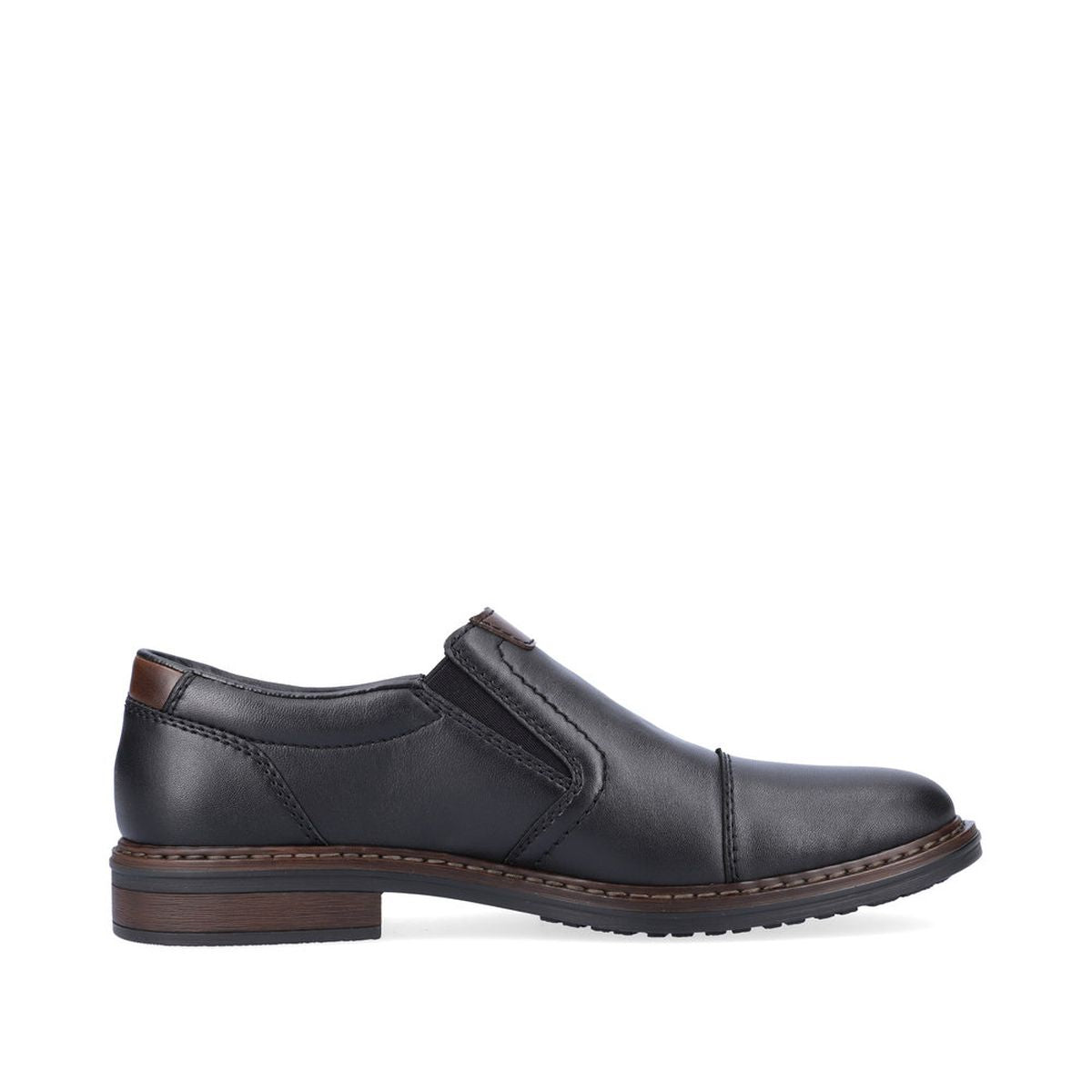 Rieker 17659 Men's Dress Slip-On Shoes in Black