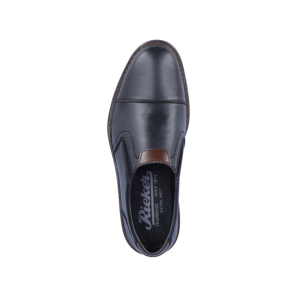 Rieker 17659 Men's Dress Slip-On Shoes in Black