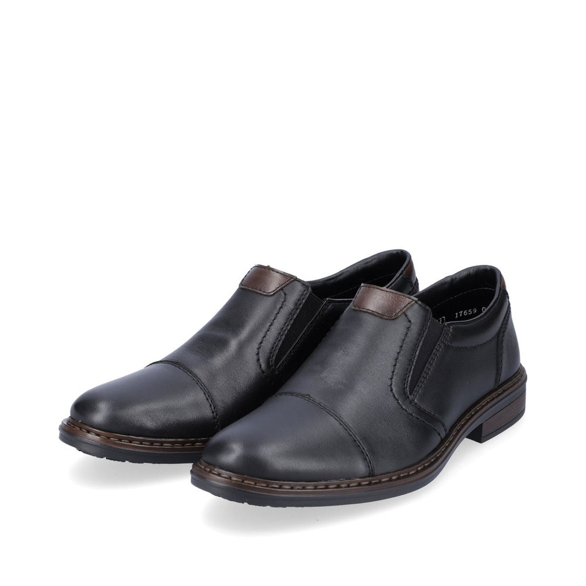Rieker 17659 Men's Dress Slip-On Shoes in Black