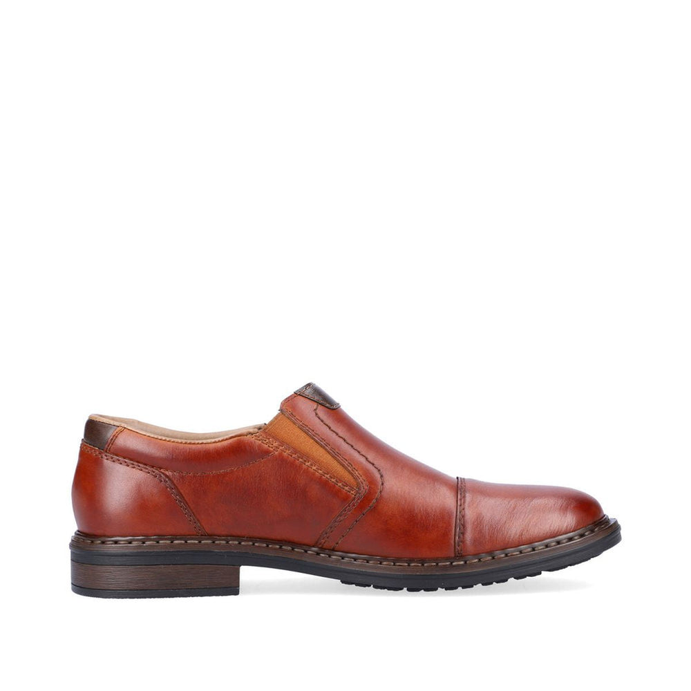 Rieker 17659 Men's Dress Slip-On Shoes in Brown