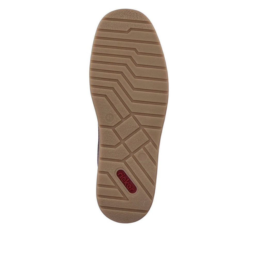 Rieker Men's Wide Fit Leather Slip-On – Brown