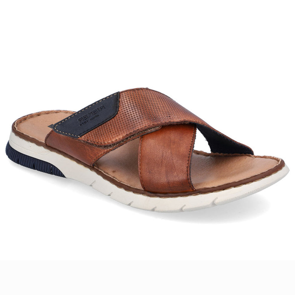 Rieker 25283 Men's Slide Sandals – Brown