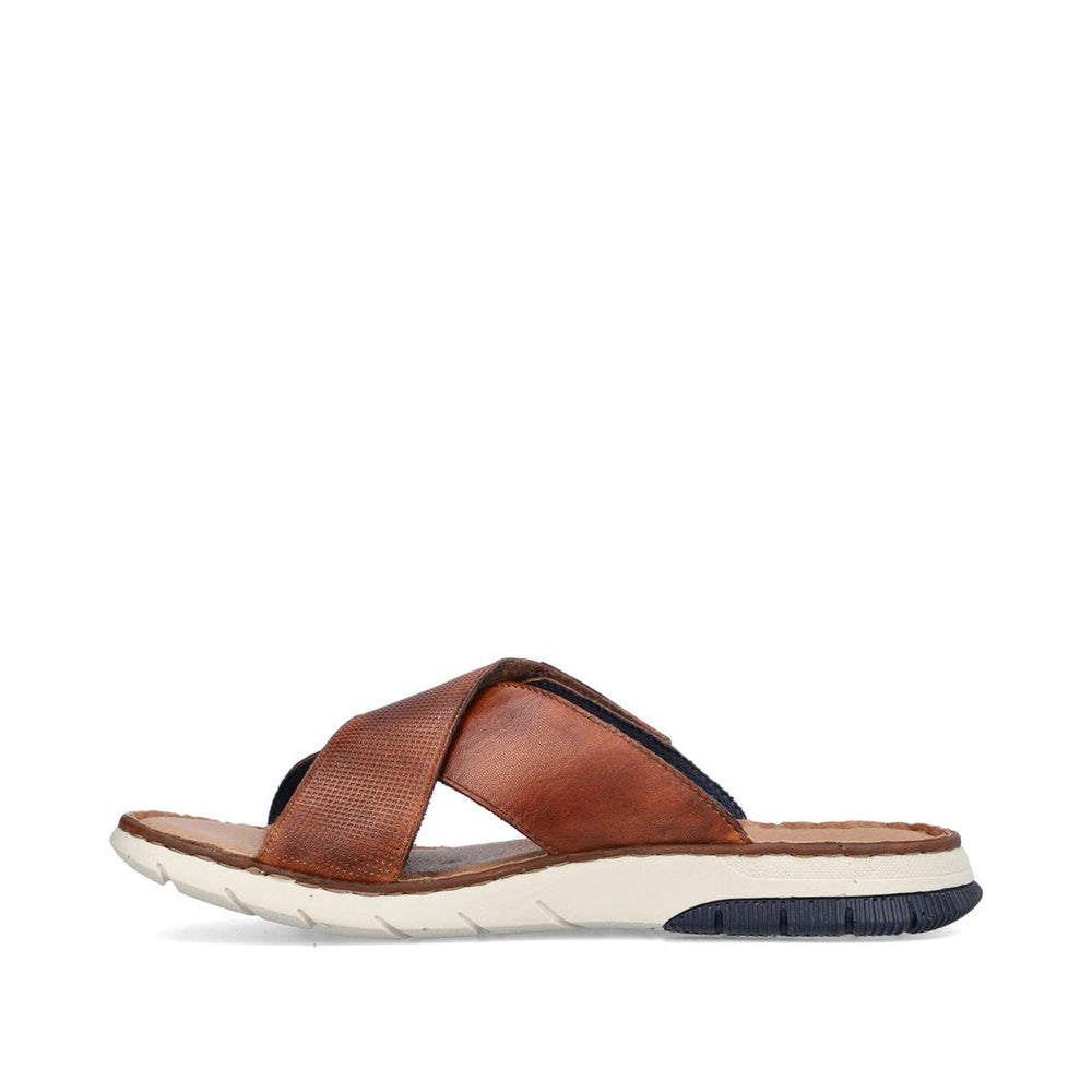 Rieker 25283 Men's Slide Sandals – Brown