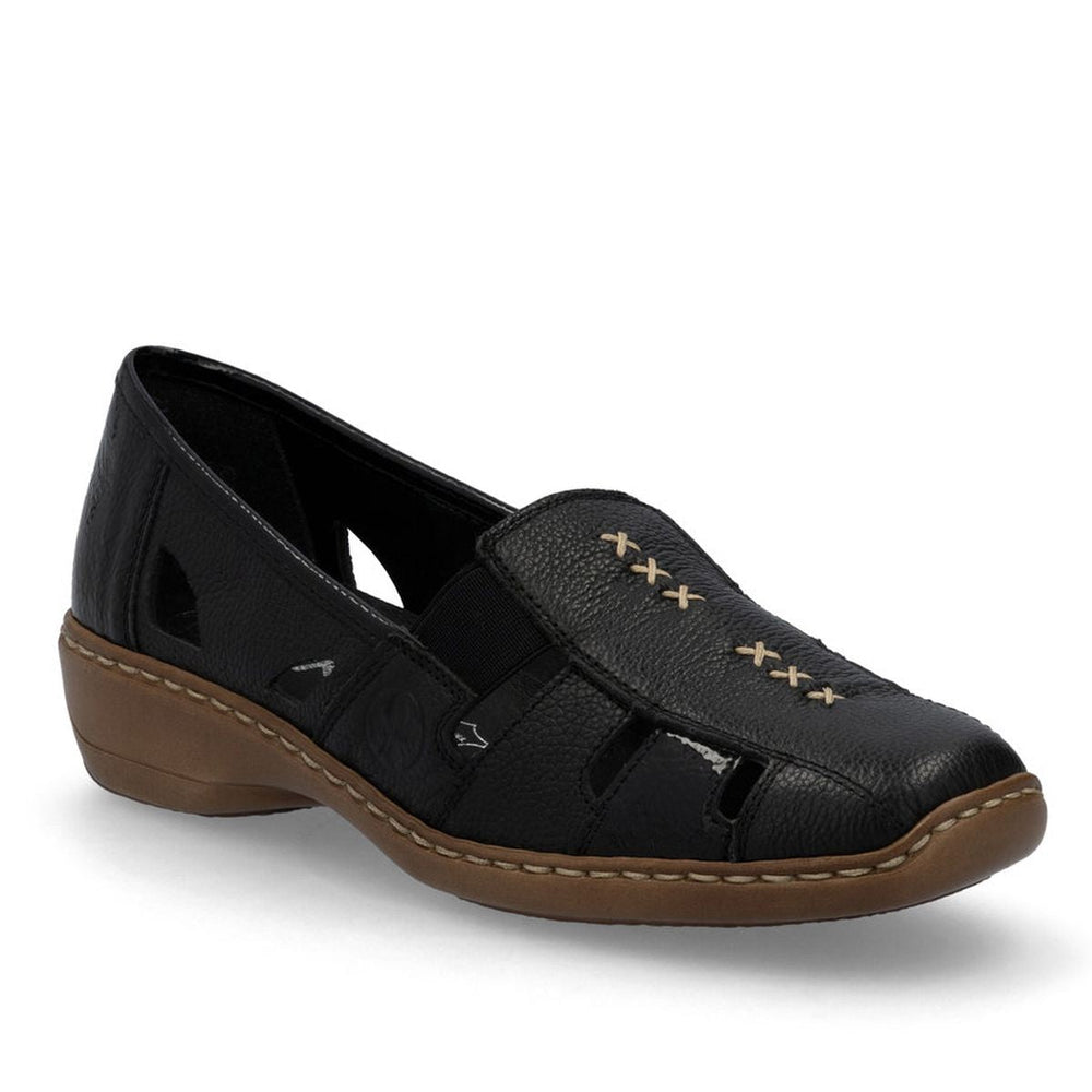 Rieker 41385 Women's Casual Slip-On in Black