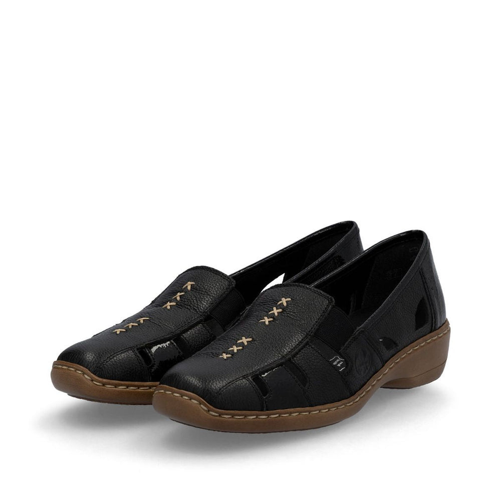 Rieker 41385 Women's Casual Slip-On in Black