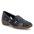 Rieker 41385 Women's Casual Slip-On in Blue