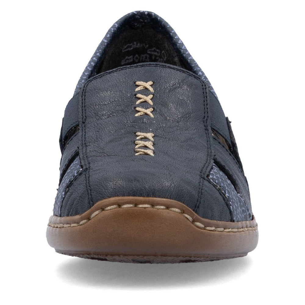 Rieker 41385 Women's Casual Slip-On in Blue