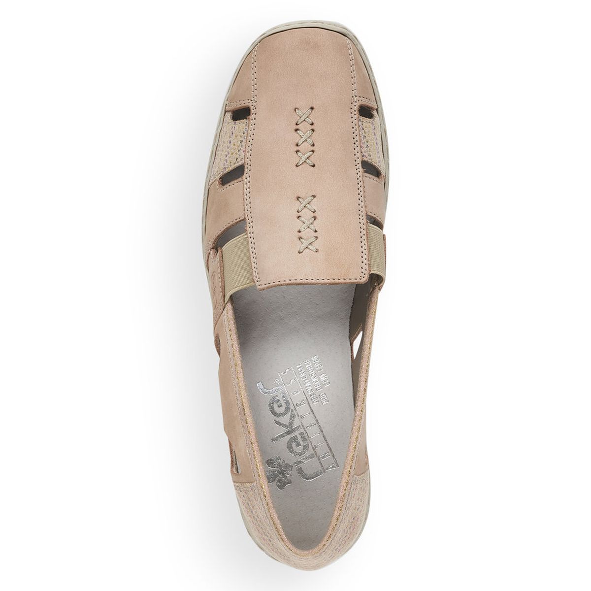 Rieker 41385 Women's Casual Slip-On in Beige