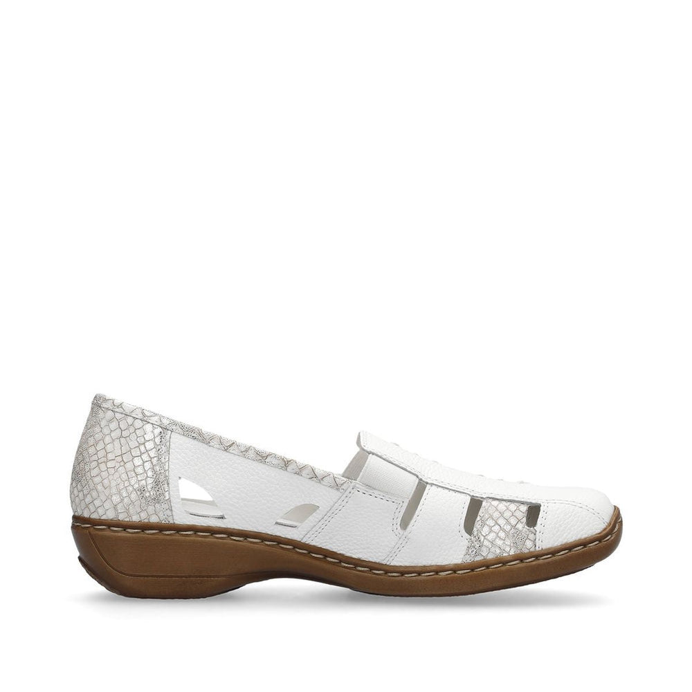 Rieker 41385 Women's Casual Slip-On in White