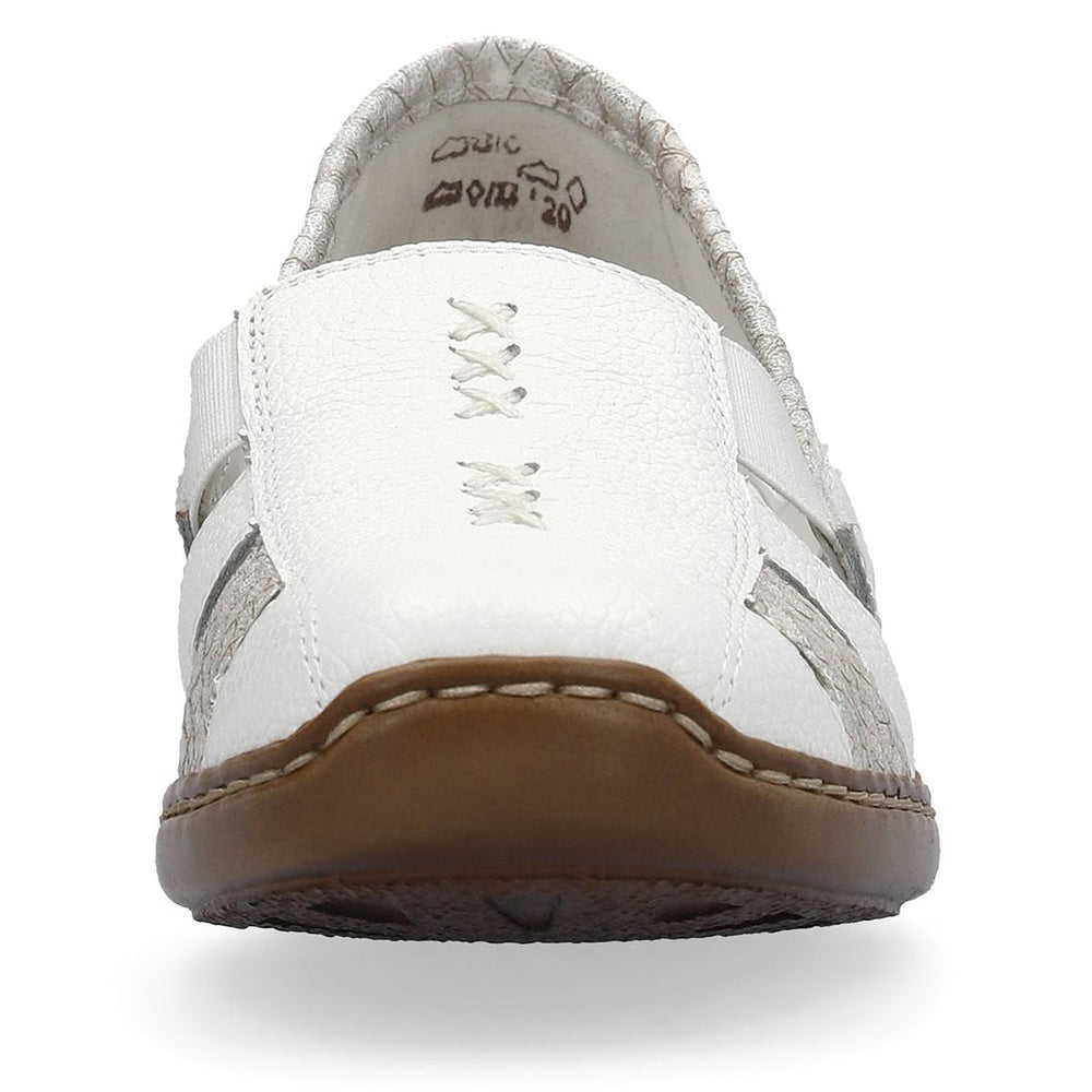 Rieker 41385 Women's Casual Slip-On in White