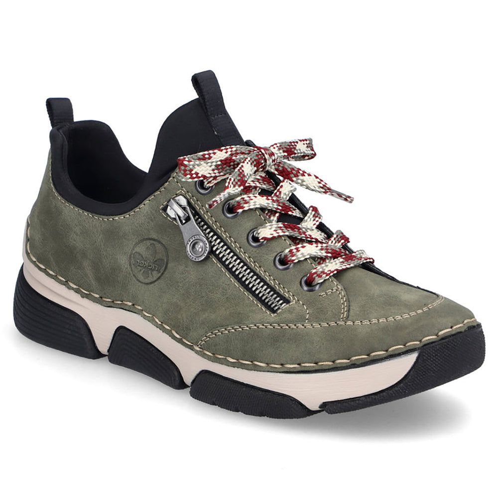 Rieker 45973 Women's Slip On Shoes in Green