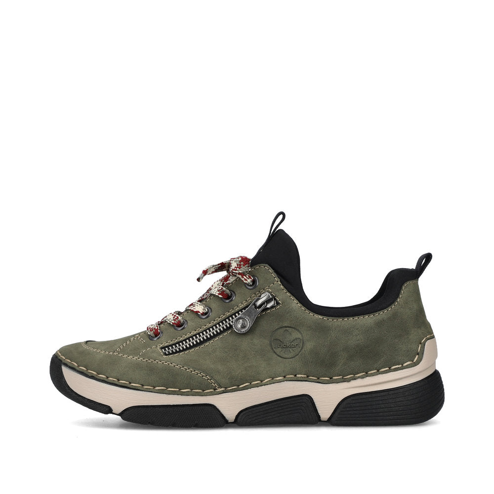 Rieker 45973 Women's Slip On Shoes in Green