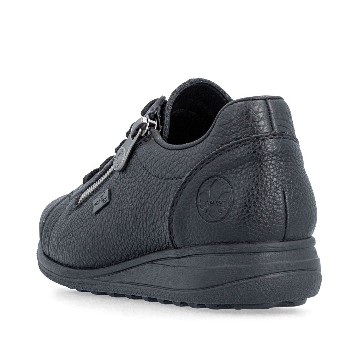 Rieker 47202 Women's Lace Zip Shoe – Black