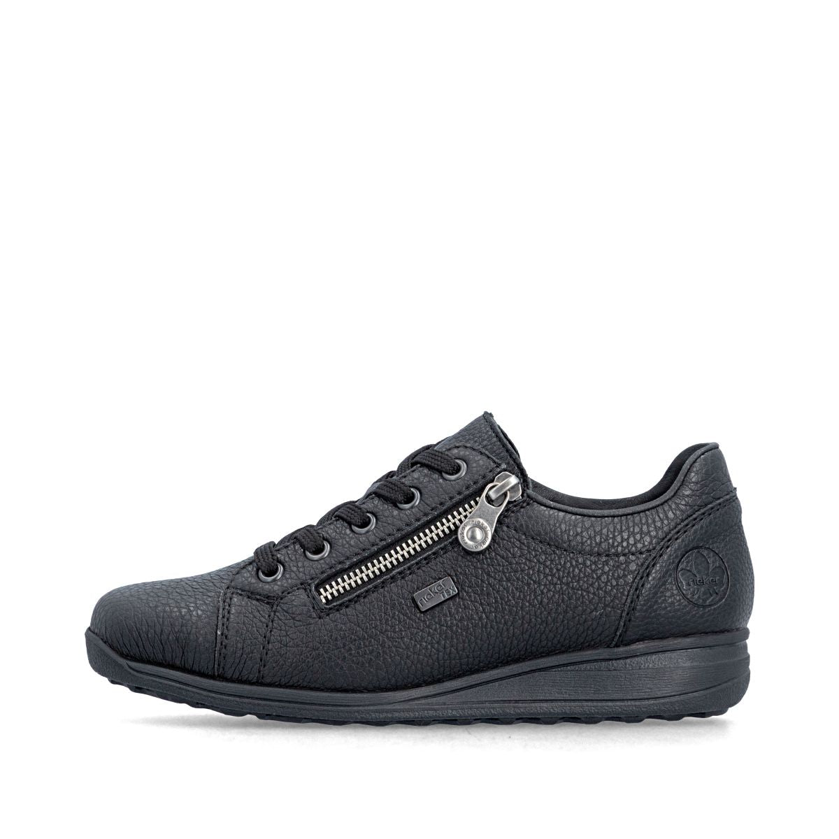 Rieker 47202 Women's Lace Zip Shoe – Black