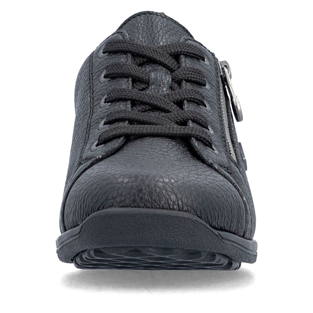 Rieker 47202 Women's Lace Zip Shoe – Black