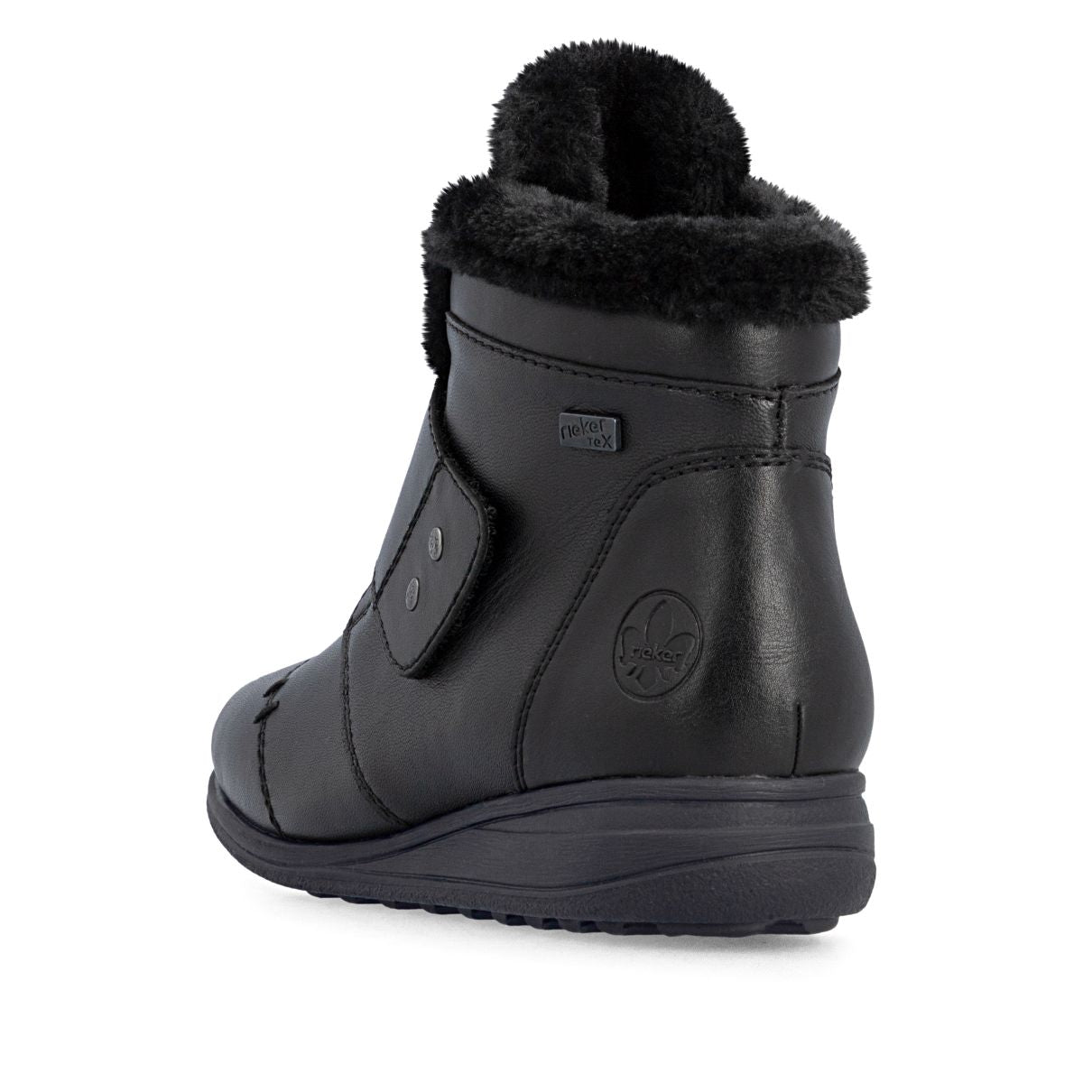 Rieker 47268 Women's Ankle Waterproof Boots - Black