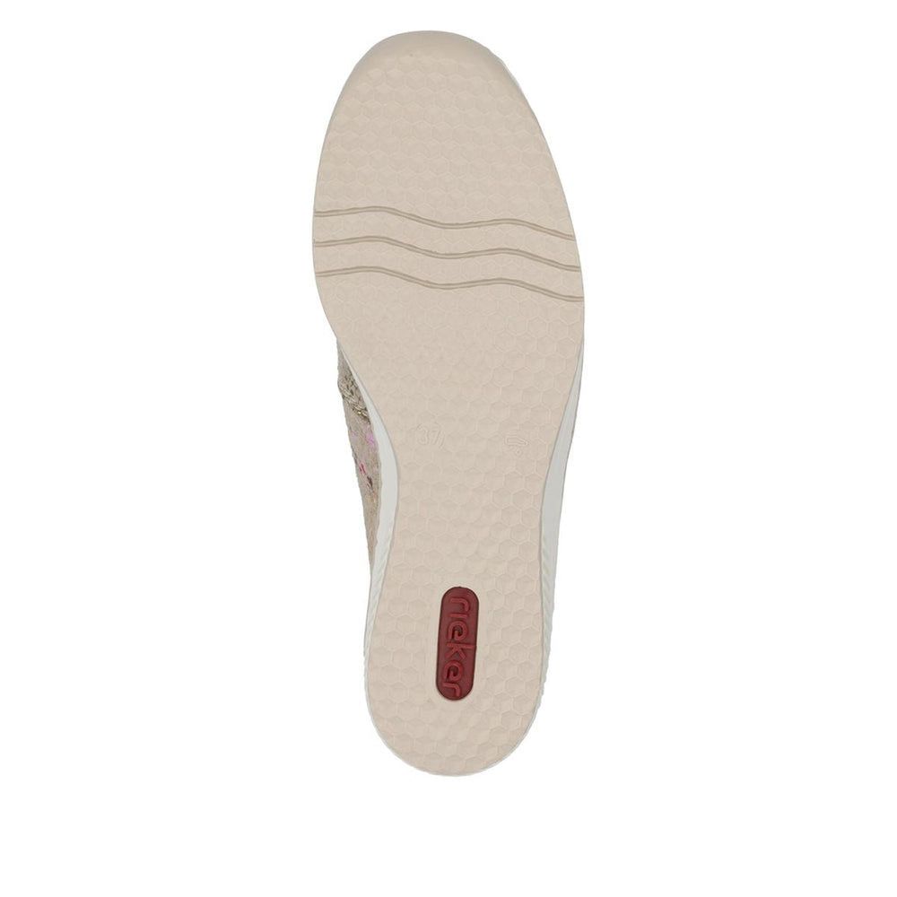 Rieker 48761 Women's Slip-On Shoe in Beige